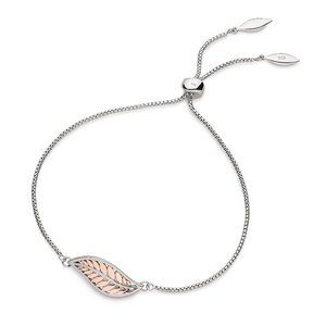 Kit Heath Blush Sterling Silver Leaf Bracelet